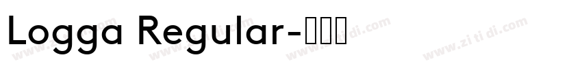 Logga Regular字体转换